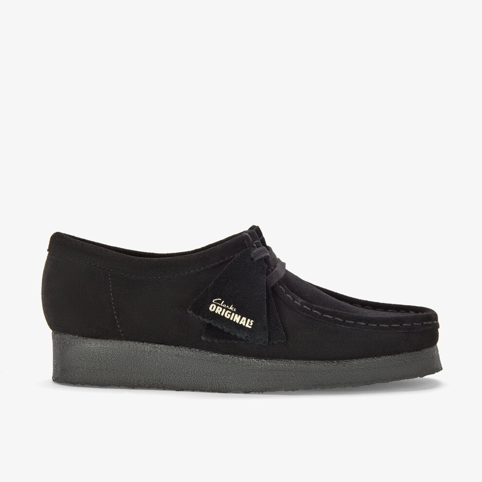 Clarks (Standard, 10.5 (Adults')) Wallabee Black Sde