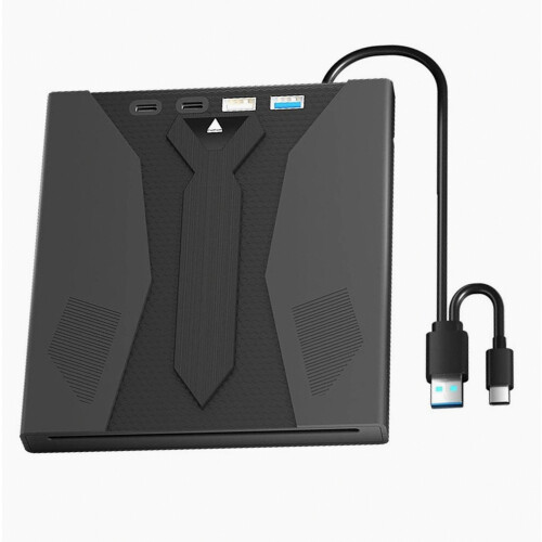 External Drive with USB 3.0 and Type-C, Compact and Lightweight, for Laptop and Tablet Use