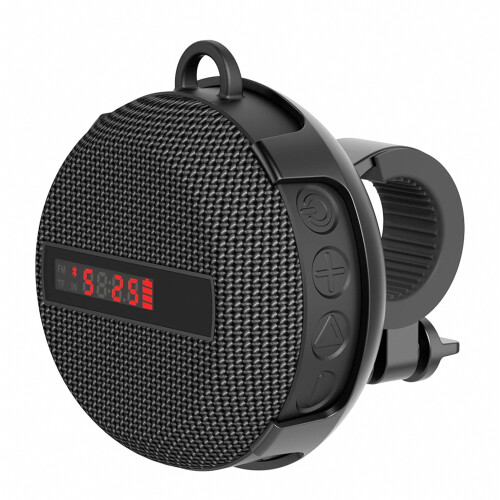 Bluetooth Bike Speaker with Speed Display and Handlebar Mount, Portable Wireless Audio Speaker