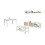 Pack salón con mesa de centro y mesa de comedor Alix Max 1