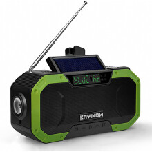 Radio solare, radio portatile a manovella per esterni con Bluetooth, radio meteo AM/FM, allarme SOS di emergenza.