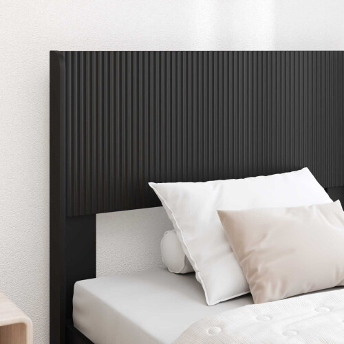 VidaXL vidaXL Bed Frame with Storage and Headboard Black 75 x 190 cm 2