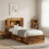 VidaXL vidaXL Headboard Cabinet with Storage Old Wood Engineered Wood 1