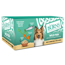 (Fish, 7 Pack 150G) Burns Wet Dog Food Trays