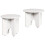 VidaXL vidaXL Coffee Table 2 pcs White Solid Pine wood 3