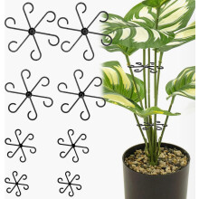 Conjunto de 2 suportes transparentes para plantas Monstera, 4 tamanhos disponíveis para plantas trepadeiras e estabilidade em ambientes inte
