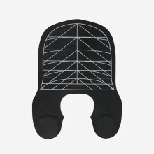 Capa impermeável para corte de cabelo com fecho magnético, design anti-cabelo em silicone, 55 x 41 cm
