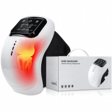 Massageador de joelho sem fio com aquecimento e vibração, 3 níveis de aquecimento e 3 modos de massagem para dor, inchaço e artrite no joelh