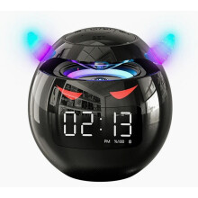 Bluetooth reproduktor G9 s budíkom, Hi-Fi basmi, slotom pre pamäťovú kartu, inteligentným zvukom, stolovými hodinami, nápadom na darček, hla