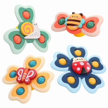 Detská prísavka Spinner, kreslená hračka do kúpeľa pre bábätká, hračka do kúpeľa pre deti, pomáha rozvíjať koordináciu ruka-oko