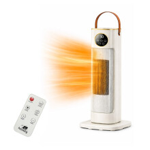 PTC 2000W Oscillating Ceramic Tower Heater with Thermostat & Remote Gold-Houszy