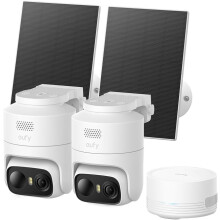 eufy Security eufyCam C37 2-Cam Kit, with Solar Panels and HomeBase Mini, no Fee