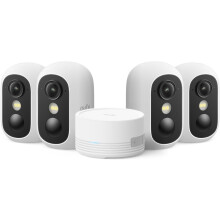 eufy Security eufyCam C35 4 Pack with HomeBase Mini Wireless Indoor/Outdoor IP67