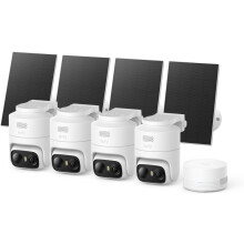 eufy Security eufyCam C37 4-Cam Kit, 2K Solar Cameras and HomeBase Mini