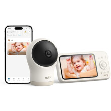 eufy Baby Monitor C10 with 2K HD Camera 4.5"480p 4Zoom Night Vision WiFi 12H