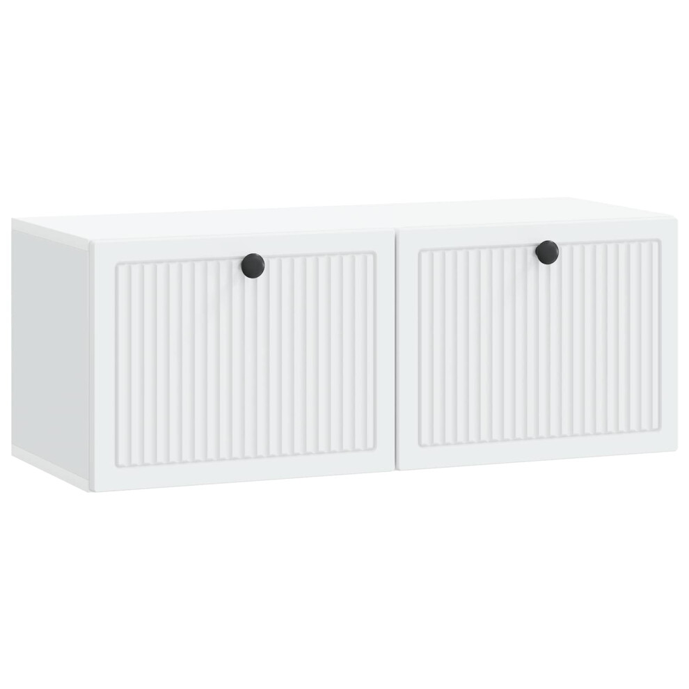 Vidaxl Wall-Mounted Tv Cabinet White 78.5 X 31 X 30 Cm Engineered Wood