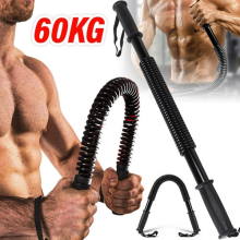Heavy-Duty Spring Training Rod 60kg Resistance For Strengthening Chest Shoulders