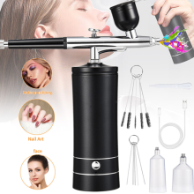 Mini Airbrush Compressor Kit Spray Gun Air-Brush Paint Tattoo Nail Art Handheld