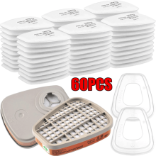 60PCS 5N11 Particulate Filter Respirator Cotton for Gas Cover 6200/6800/7502