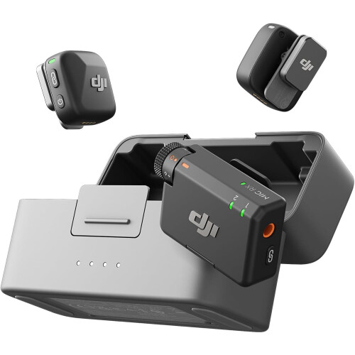 DJI DJI Mic Mini (2 TX + 1 RX + Charging Case) Wireless Lavalier Microphone Vlog New