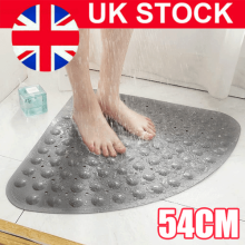 Corner Bath Shower Mat Non Slip Quadrant Sector Anti-Bacterial Bathtb Mat