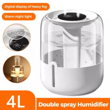 4L Humidifier Top Fill Large Home Office Cool Mist W/Humidistat DIffuser