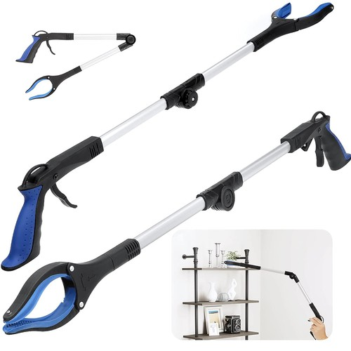 Folding Grip Clip Trash Grabber Gripper Magnetic Tip Handle 360 Rotating  Head
