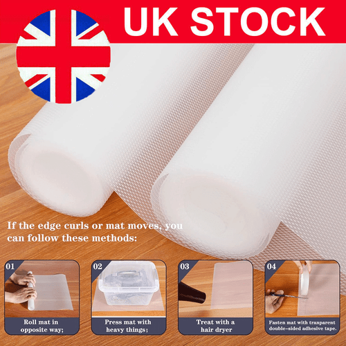 60x500cm Oversize Thick Drawer Liner Non slip Kitchen Cupboard Shelf Protector