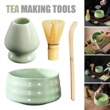 4Pcs Matcha Whisk Set Elegant Matcha Tea Set Matcha Making Kit with Matcha pazLQ