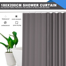 180*200cm Shower Curtain Anti-Mould Antibacterial Waterproof For Home Hotel UK