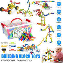 125 Building Blocks With Storage Box Educational Learning Toy Perfect Gift
