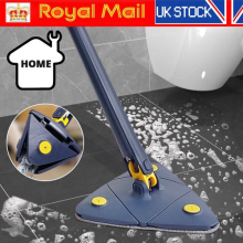Adjustable Cleaning Mop Triangle Mops Multipurpose Clean Brush 360 Rotatable UK