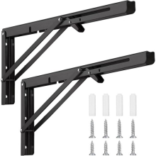 2PCS Metal Rustic Scaffold Board Shelf Brackets Heavy Duty Handmade Industrial