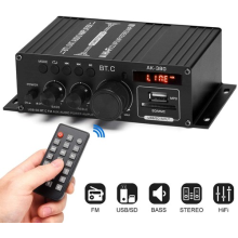 Bluetooth 5.0 Mini Digital Power Amplifier USB Music Player FM Stereo Audio Amp