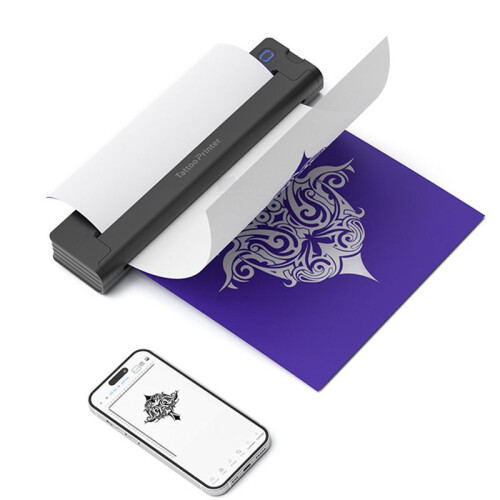 Tattoo Transfer Printer Automatic Fast Printing  Portable Tattoo Stencil Maker for Small Business Wireless 1