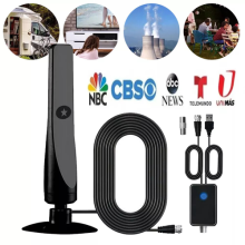 Digital TV Antenna Wave Max HD 1080P Plug Play TV High Gain Portable Aerial UK