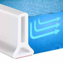 Shower Water Barrier Silicone Wet Room Bathroom Floor Sealing Strip Thresholds