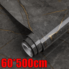 5m Marble Wallpaper Self Adhesive Waterproof Kitchen Countertop Stickers Film