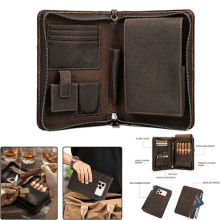 Portable Genuine Leather Humidor Box Cigar Storage Case Pouch Travel Xmas Gift