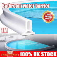 1M Foldable Bathroom Water Stopper Shower Dam Dry&Wet Separation Barrier UK