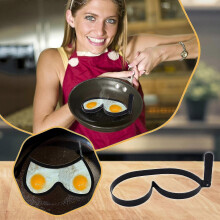 (B) Egg R, Fried Egg Mould, Egg Ring, Pancake Mold With S For Fried Egg