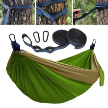 Portable Double Camping Hammock Chair Bed Outdoor Hanging Swing Canvas 300kg