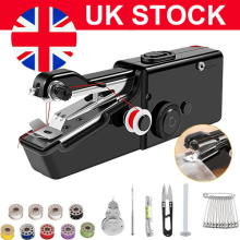 Mini Sewing Machine Handheld Cordless Hand Held Portable Easy Home Stitch Sew