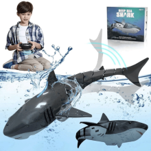 Remote Control Dinosaur Kids Whale Shark Diving Rc Boat Light Spray Water Toy AU