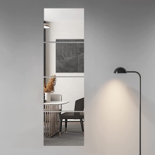 4xDIY Mirror Tiles Wall Sticker Square Self Adhesive Stick-On Acrylic Mirror