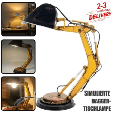 Creative Digger Desk Lamp Excavator Night Light for Children Table Reading Xmas
