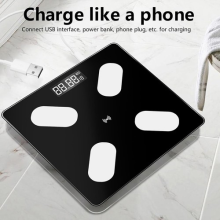 Smart Weighing Scale With Bluetooth App Connect Body Fat BMI Weight Muscle Mass