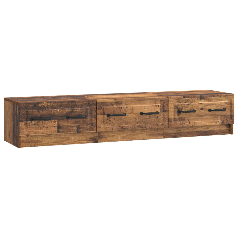 Vidaxl Tv Cabinet Old Wood 147 X 34.5 X 27 Cm Engineered Wood