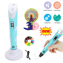 3D Printing Pen Set Doodle Printer Drawing 12 Colours PLA Filament Gift For Kids