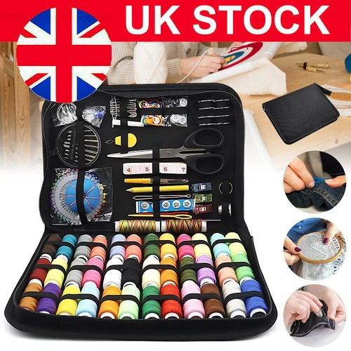 197x Basic Sewing Kit Home Travel Case Needle Thread Set Beginners Home Repairs
